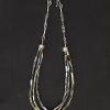 "Enduring" Silver and Abalone Shell Necklace/Chain