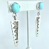 Silver Post, Turquoise & Dangle Earrings