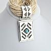 Rug Design Pendant and Bail